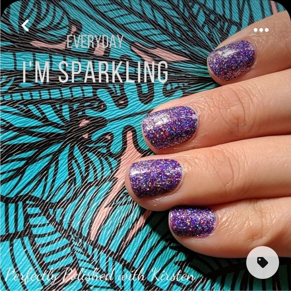 Color Street Other - *Rare, HTF* Color Street: Everyday I’m Sparkling | Purple Glitter Party Sparkle